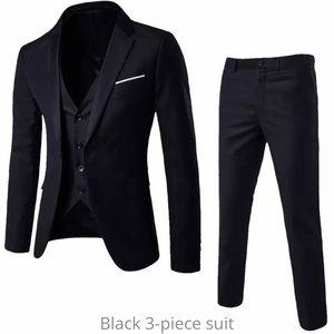 Black three-peice suit